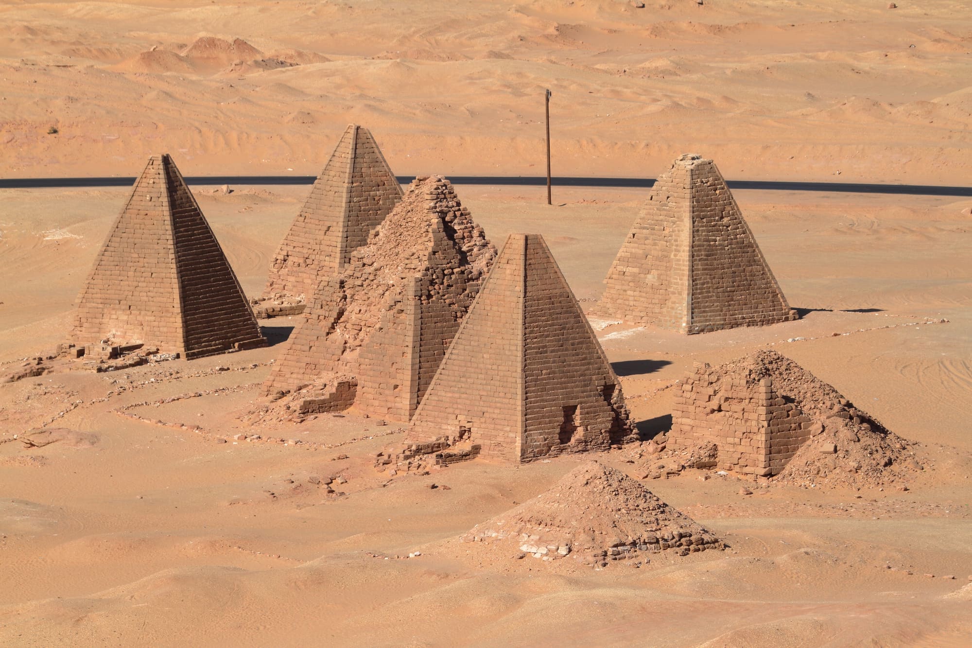 The great pyramids of Jebel Barkal in Sudan